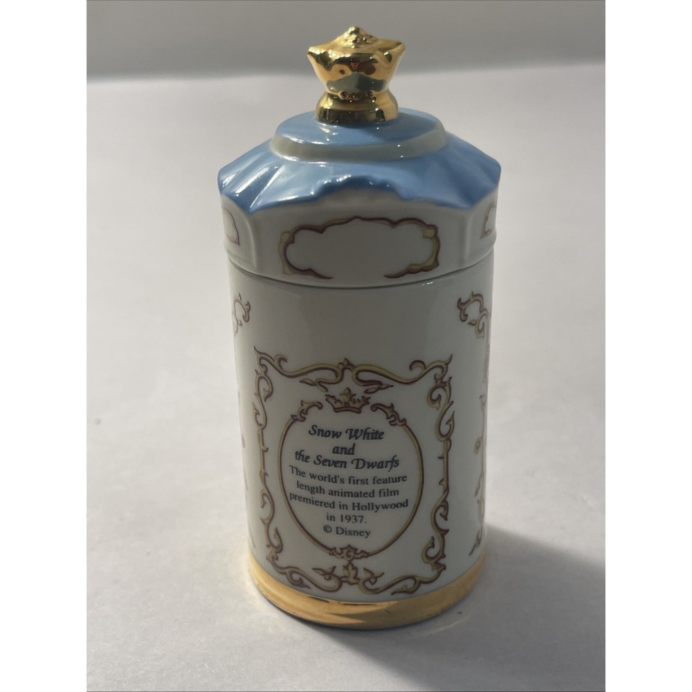 Lenox Disney Snow White Cinnamon Porcelain Spice Jar Collection 1995 Vintage - Picture 4 of 14